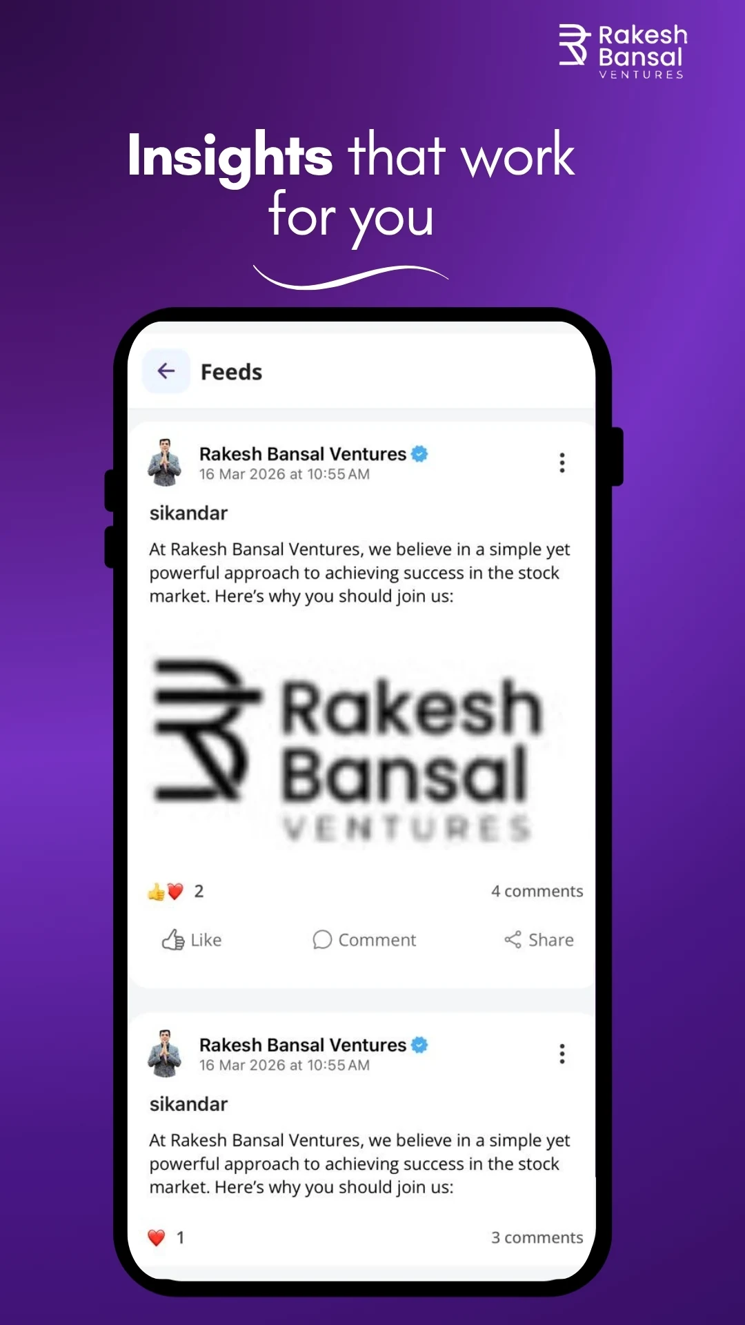 Rakesh Bansal Ventures screenshot