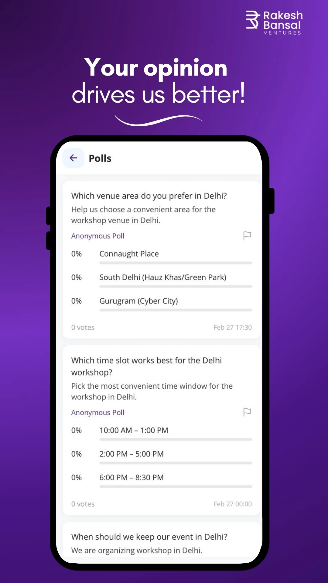 Rakesh Bansal Ventures screenshot
